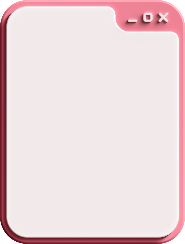 Pink 3D Phone Dialog Box