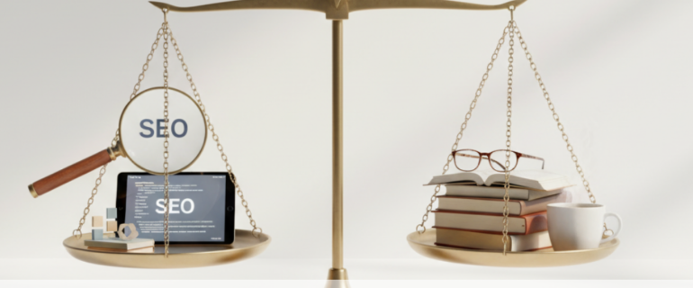SEO vs. Reader Experience image by Text and Arts Solutions